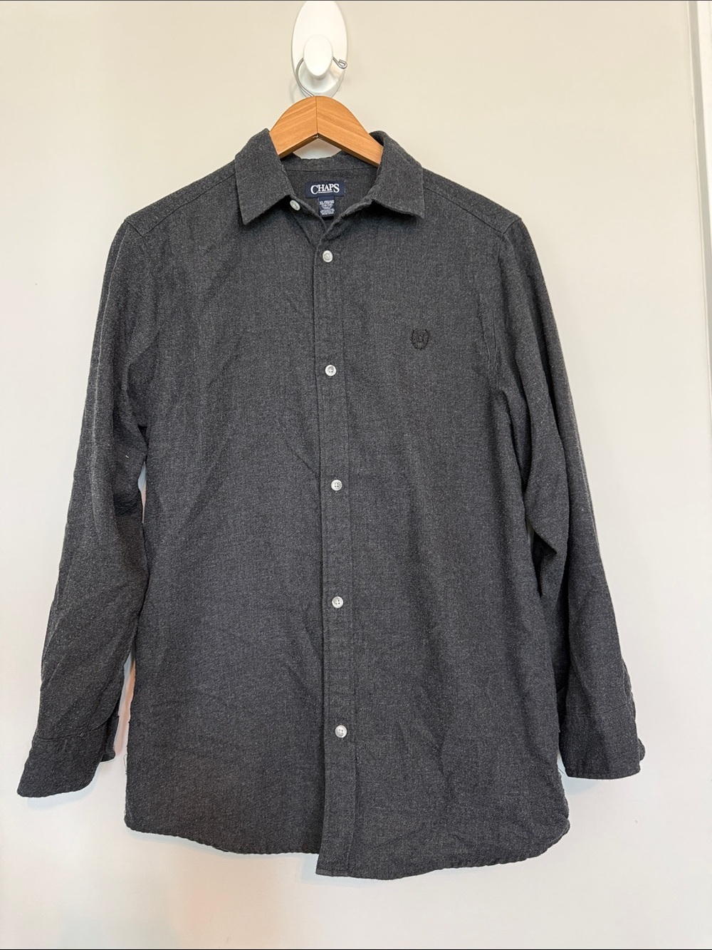 Chaps Grey Button Down Shirts Sz 18/20 XL
